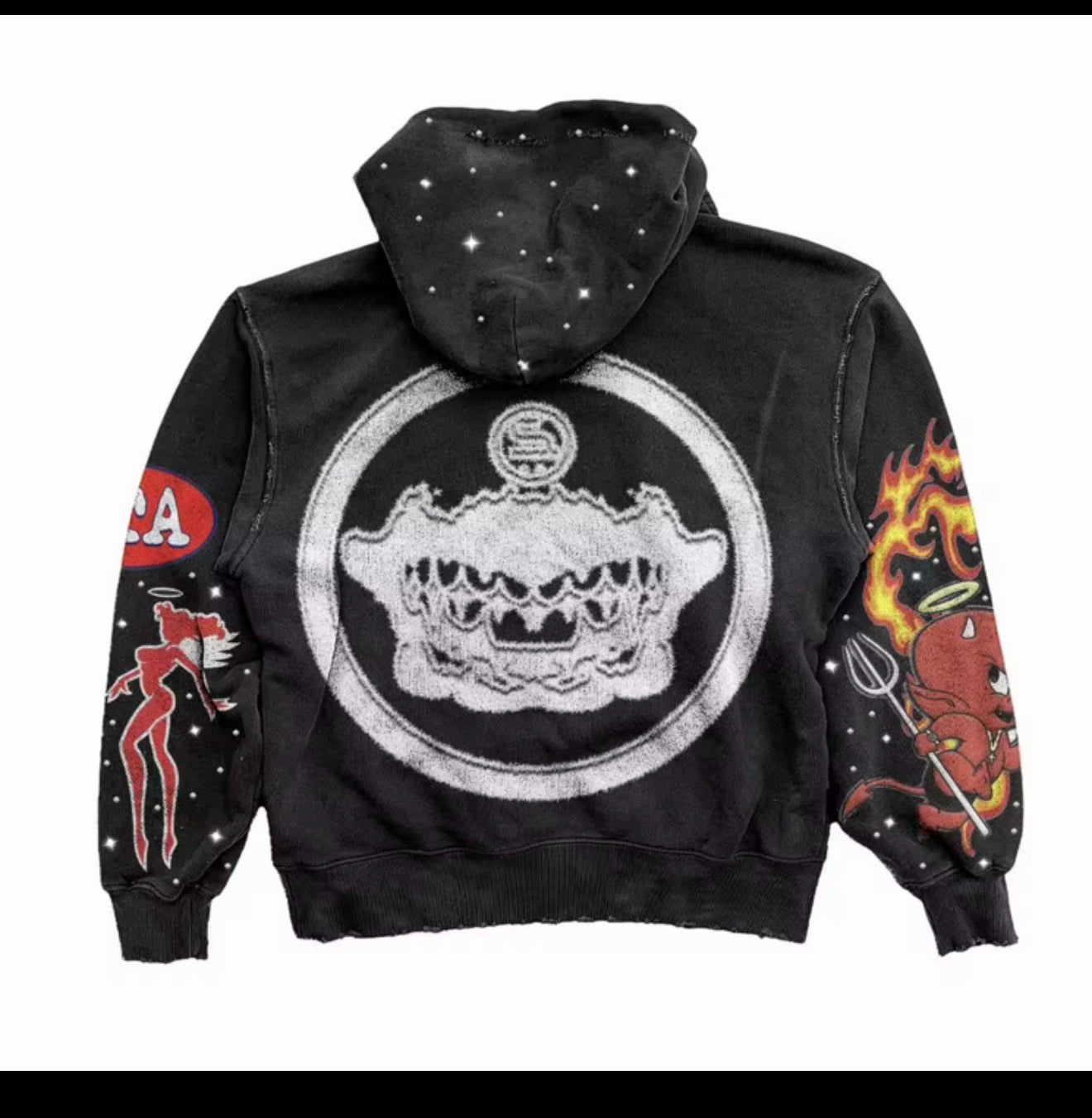 BLACK STRANGERSARTXX HOODIE