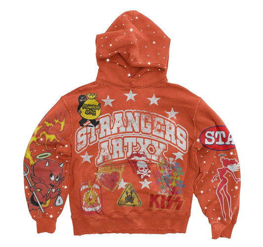 Orange Strangers.Artxx Hoodie